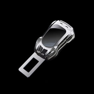 KEBETEME Car Seat Belt Buckle Insert Sports Car Shaped Safety Belt Plug Universal Vehicle Seatbelt Buckle Clip Anti-Alarm Silent Stopper for Most Cars 2 Pack