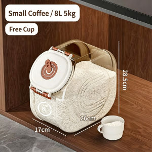 Rice bucket for home2026new arrival insect-proof and moisture-proof sealed rice cylinder flour and rice storage tank water tank container