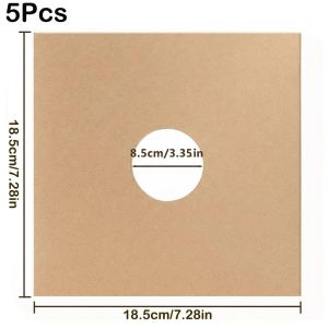 XIJIBAN 7/10/12 Inch Vinyl Record LP Jackets Brown Kraft Paper Cardboard Vinyl Record Covers  Album Covers