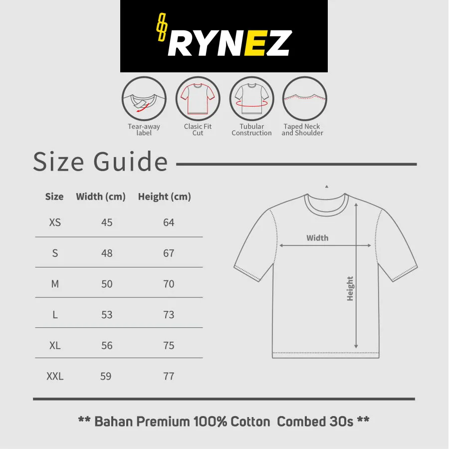 RYNEZ KAOS OFFWHITE TSHIRT UNISEX MEN WOMEN PAKAIAN