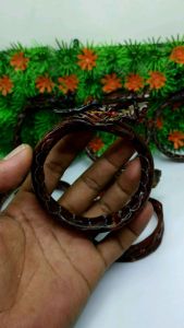 Gelang Akar Bahar Merah Ukir Naga Galak Lentur