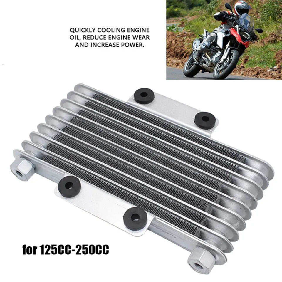 Aluminum Motorcycle Oil Cooler Cooling Radiator Engine Kit, Engine Amazon.com: Oil Cooler Kit, Aluminum Alloy 5 Row Universal Engine Oil  Cooler Cooling Radiator Replacement for Motorcycle Dirt Bike ATV Pit Bike,  Silver : Automotive