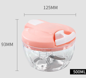 TOPLIVING Penggiling Manual Tangan Blender Multifungsi Giling Daging Sayur Buah 300 500 & 900 mL Gilingan Serbaguna Multifungsi untuk Daging Bawang Bumbu Sayur - Speedy Chopper Penggiling Daging Penghalus Bumbu Blender Manual Tarik Tanpa Listrik Chopper