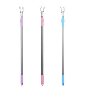 87-143cm Aluminium Alloy Clothes Fork Retractable Clothes Pole Fork Telescopic Clothes Rod
