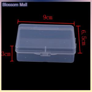 [Blossom] Hộp lưu trữ bằng nhựa trong suốt 9cm x 6.5cm x 3cm rõ ràng vuông đa năng