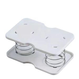 NOBLELYN Plastic Paper Towel Spring Pallet White Practical Double Springs Creative Bottom Paper Draw the Paper Accessories