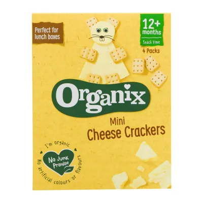 Organix Goodies Organic Mini Cheese Crackers Baby Food Snack