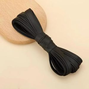 GURUNGMANI 1CM Sateen Edge Sewing Ribbon Cord Rope 10MM Width Fabric 4-Fold Iron Free Bias Tape Universal Clothing Accessories Satin Ribbon For Clothes
