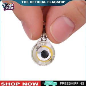 [Fuego Boxes] 10Pcs Lighted Flasher Bait Mini Eye Shape Fish Lures Attractant Battery Powered LED Illuminated Lure for Attracting Fish
