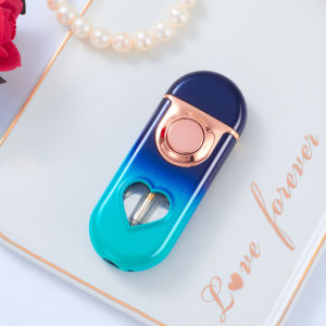 Bật Lửa 2 Chế Độ Lửa Trái Tim Màu Cầu Vòng Fullbox - Xài Gas