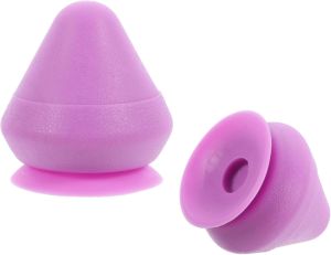 Beavorty 1Pcs Mountable Massage Ball Trigger Point Cone Massage Ball with Suction Cup Massager Wall Ball Massager Deep Tissue Massage Tool for Back Foot Neck Plantar Fasciiti-s Purple