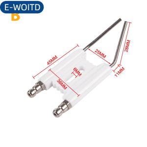 E-WOITD Điện cực đánh lửa cho đầu đốt dầu điện cực gốm đánh lửa bằng gốm hai pin