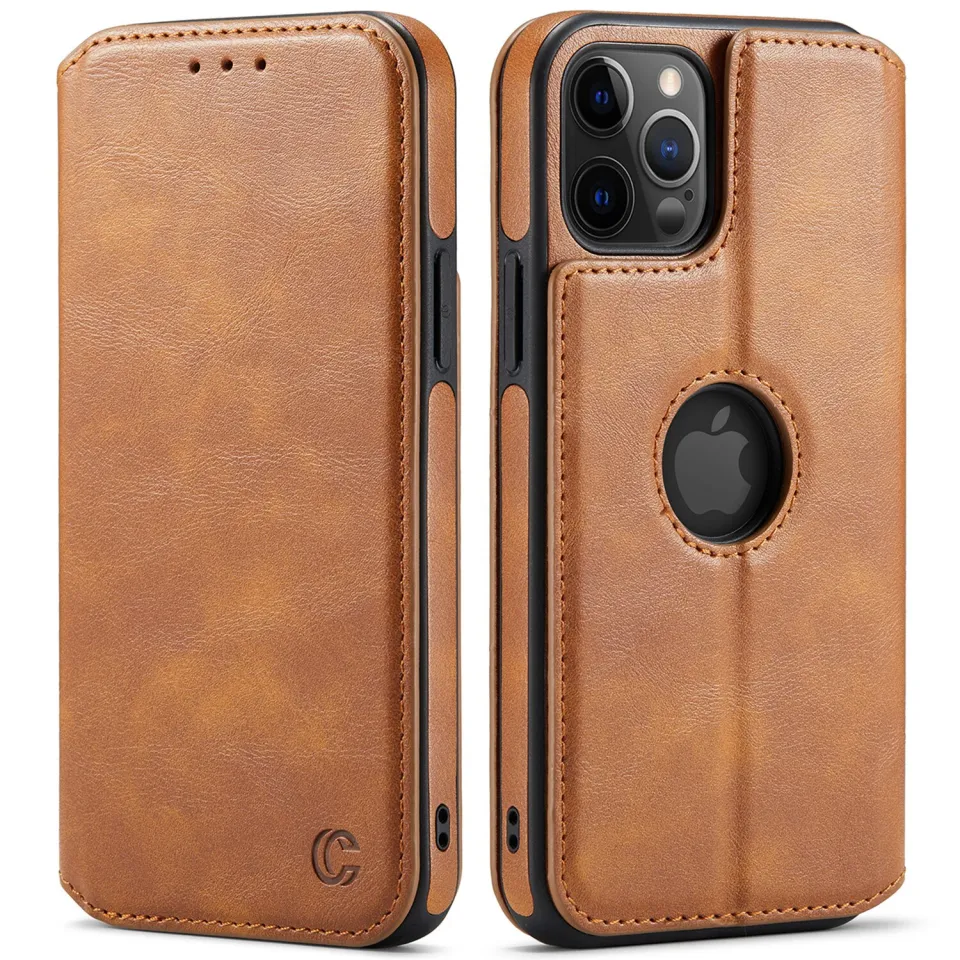 NEW Leather Case For iPhone 15 pro max 14 pro max 13 Pro Max Wallet Case  Slim Magnetic Flip Cover For iPhone 13 12 11 13 14 plus Leather phone Case