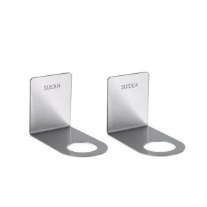 2PCS Universal Soap Bottle Dispenser Holder No-Drill Shower Gel Bottle Holder Shampoo Bottle Rack