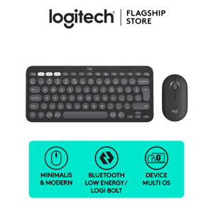 Logitech Logitech Pebble 2 Combo Keyboard dan Mouse Wireless Bluetooth
