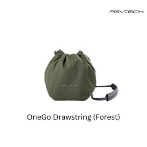 PGYTECH OneGo Drawstring Bag (Ivory / Forest / Midnight) for action cameras