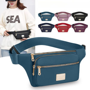 3 Layers Oxford Cloth Crossbody Bag Wais Bag Single-shoulder Bag Waterproof Durable for Women