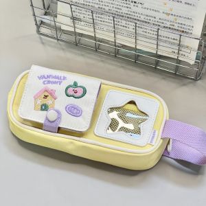 ALLUCK Large Capacity Pen Bag Multifunction Star Picnic Series Stationery Bag Portable Pencil Case Gift