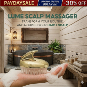 Lume Scalp Massager Sisir Keramas Shampoo Anti Kusut Rontok