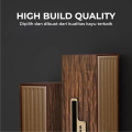 KISONLI - Speaker Bluetooth Retro Klasik Bahan Kayu Asli Memiliki Phone Holder G-11A. 