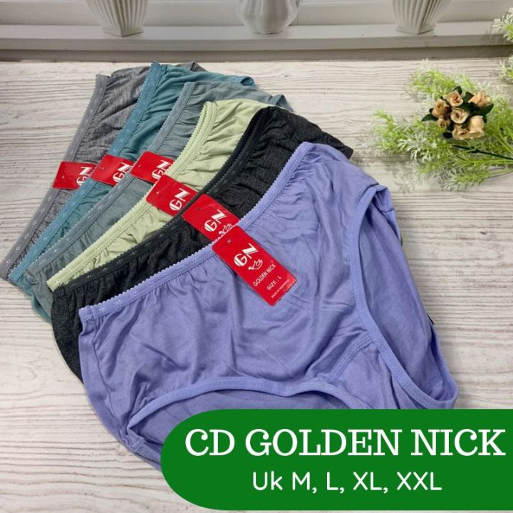 Golden Nick Isi 6 Pcs CD/Celana Dalam Wanita/Pakaian Dalam Cewek/Underwear  Golden Nick Murrah - Bismillahshop354