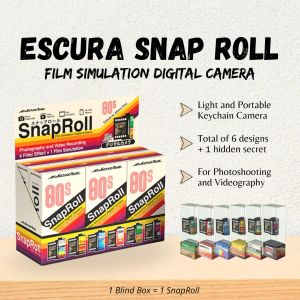 【Product Lab】SG Ready Stock Escura Snap Roll Sealed Blind Box Digital Keychain Camera Video and Photoshooting