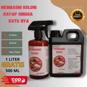 [PAKET HEMAT] Cairan Pengusir Rayap Kayu/Anti Rayap Tanah | Spray Pembasmi Rayap 1 Liter Gratis 500 ml