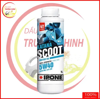 Nhớt tổng hợp 4T Scooter Ipone Katana Scoot 5W-40 1Ldành cho xe ga