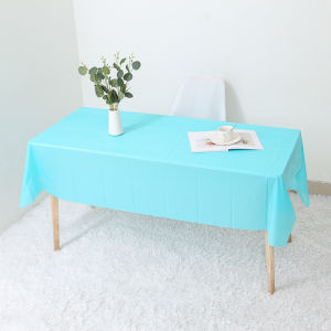 【137×183 cm】Disposable Solid Color Plastic Tablecloth Waterproof High Quality Party Decoration Table Cover