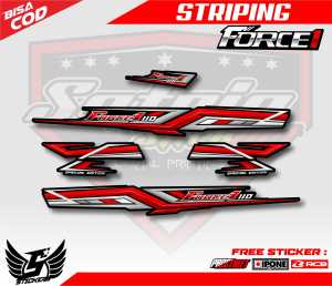 STRIPING VARIASI YAMAHA FORCE 1 IRON KNIFE / STICKER LIST VARIASI MOTOR FORCE ONE IRON KNIFE