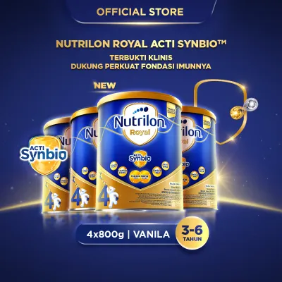 Nutrilon Royal 4 Vanila 800 gr x 4 - Susu untuk Usia 3-6 Tahun
