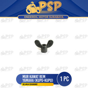 Mur Kawat Rem Yamaha (Harga Per 1 PC) - Mor Mur Nut Kawat Tiang Lidi Peda Rem Rim Brake Break