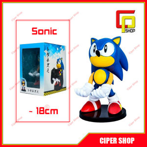 Mô hình nhím Sonic The Hedgehog - Có giá đỡ điện thoại - figure sonic ps4
