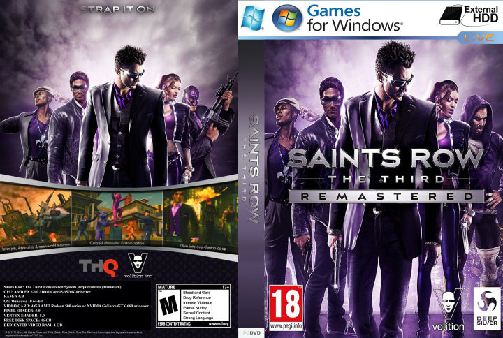 Saints Row The Third Remastered PC GAME Offline Pendrive