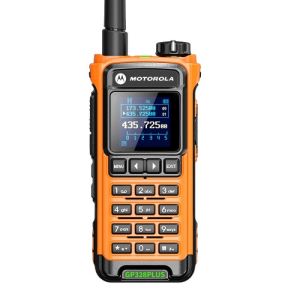 【Memberikan Headph】HT Motorola GP328 PLUS Walkie Talkie kisaran panjang 20KM IP68 Tahan air dan kedap debu Transceiver Dual Band dua arah Radio 10 Watt