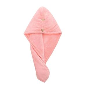 Fast Absorbing Hair Towel Quick Dry With NonSlip Closure Coral Fleece For Home Gym