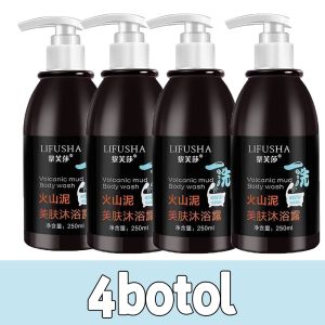Volcanic Mud Body Wash Whitening Shower Gel Oil Control Deep Cleaning Body Wash Sabun Mandi Lumpur ung Berapi 火山泥沐浴露 250ml