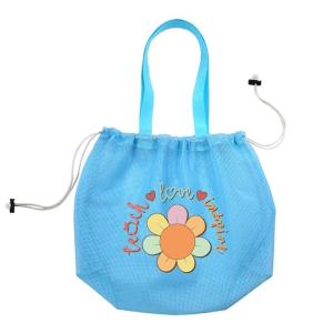 Sand Toy Bag with Handle Shell Collecting Bag Beach Toy Bag Mesh Beach Bag Swimming Pool Bag For Organizing Outdoor Toy