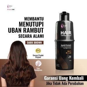 Shampo Penghilang Uban ( Coklat gelap ) Aestika Hair Coloring Shampoo Dark Brown