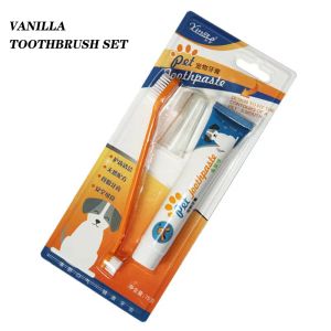 Dog Toothbrush Dog Toothpaste Set Pet Dog Double Head Toothbrush Cat Dog Oral Care Oral Cleaning