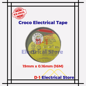 Croco Flame Retardant Electrical Tape (16M) Black