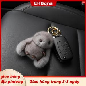 [COD] EHBqna 3PF Ship within 24 hours Sang trọng thỏ Keychain dễ thương Fluffy pompon Bunny mềm Túi Mặt dây chuyền vài món quà cho cô gái túi xách Phụ Kiện