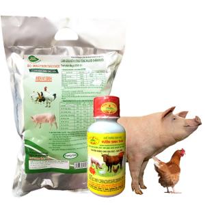 Combo 2 Chế phẩm sinh học VƯỜN SINH THÁI và Men ủ vi sinh thảo dược BIO-MEN - Ủ chín thức ăn - Vỗ béo - Chăn nuôi không mùi hôi