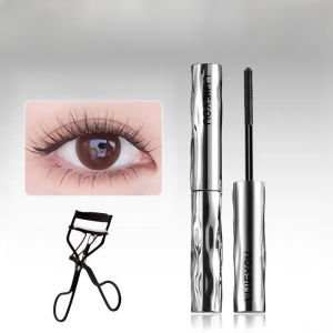 Waterproof Volumizing Curling Mascara With Eyelash Curler/Smudge-Proof Long-Lasting/Daily Use For Students & Women/Non-Clumping All Day Wear