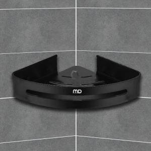 ALUMINIUM MATTE BLACK CORNER BASKET