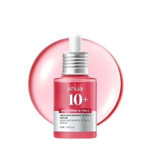 Anua Niacinamide 10 + TXA 4 Serum Dark Spot Care Hyaluronic Acid Tranexamic Acid Lightweight & Hydrating All-in-One Daily Facial Serum for Glass Skin Korean Skincare 1.01 fl.oz