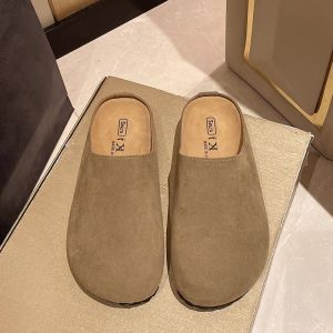 [Free Shipping] Soft-Soled WomenS Spring New Thick-Soled Closed-Toe Slip-On Sandals For Summer Outdoor Wear