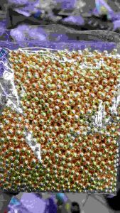 MUTIARA TINDIK MUTIARA PAKU WARNA GOLD EMAS TUA UKURAN 8MM KUALITAS AA PER BUNGKUS BESAR ISI 400 AN GRAM
