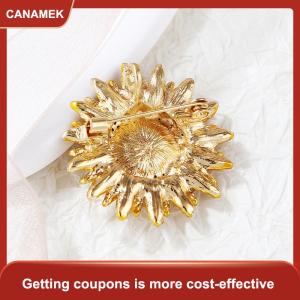 【CANAMEK 】 Vintage Collecting Beauty Flower From Sunflower Brooches For Women Girl Party Wedding Brooch Pins Gifts