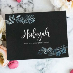 Customised Printed Bridesmaid Gift Box Personalised Bridal Shower Boxes Combo Items Sets